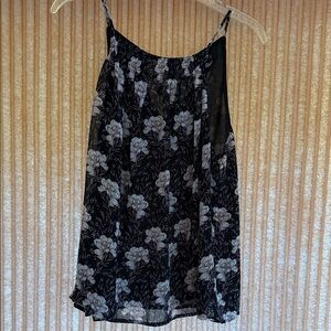 State Black and White Floral Camisole